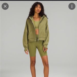 NWT Lululemon Scuba Oversized Full-Zip in Bronze Green